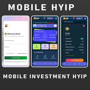 Mobile Hyip Investment Website Script - MBHS-01