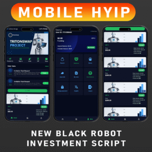 New Black Robot Investment PHP Script | MBH-15